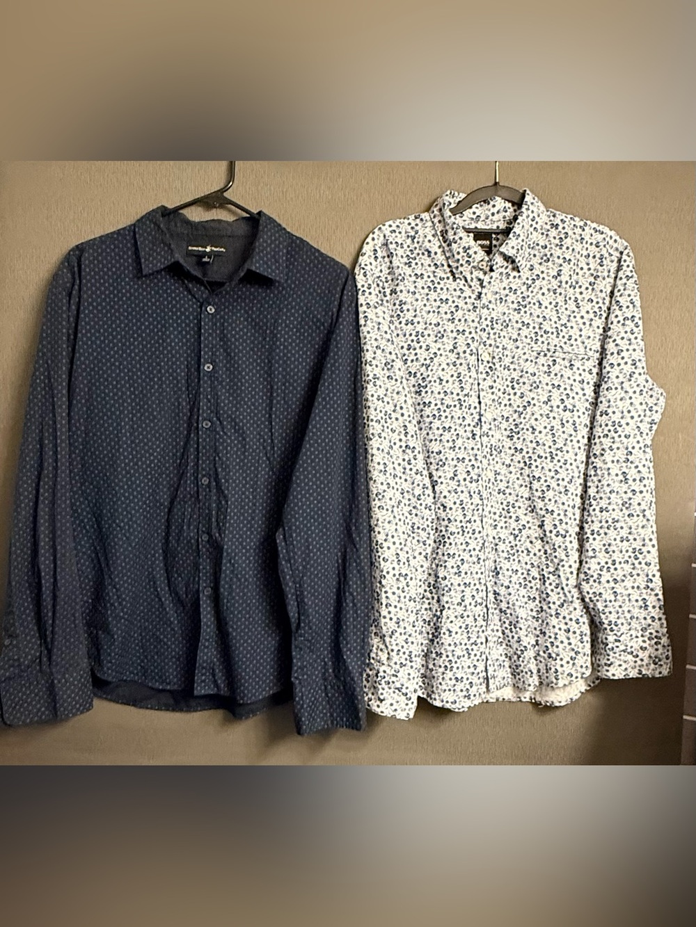 Men’s Dress Shirts Bundle 2 Pack BOSS & Beverly Hills Polo Club L